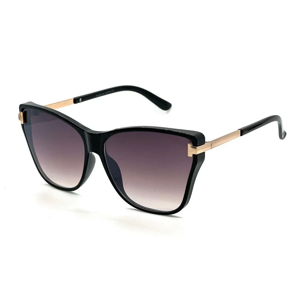 Cat‎ Eye Sunglasses Women Black Gold Designer Fashion Shades Beach Street Wear